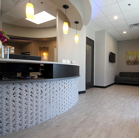 Patient waiting area at Advanced Dental Care of Allen