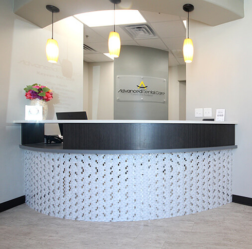 Advanced Dental Care of Allen Welcoming reception desk